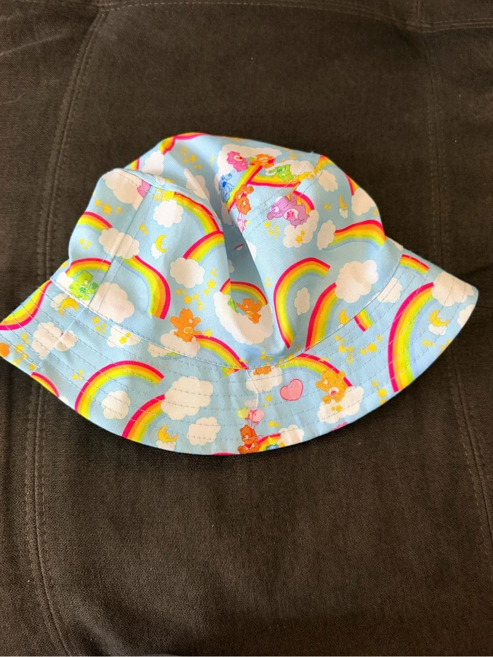 Care Bears Light Blue Rainbow Print Bucket Hat